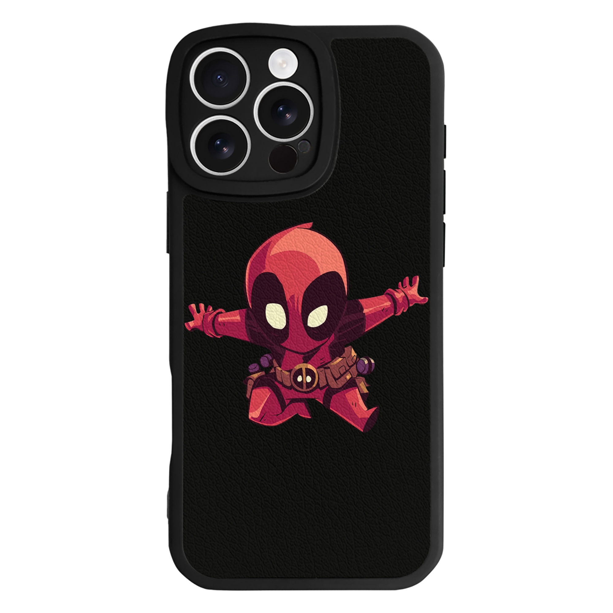 （画像用） Deadpool デッドプール 【iPhone 16シリーズ対応】シリコンスマホケース（レザー調） 材質：シリコン